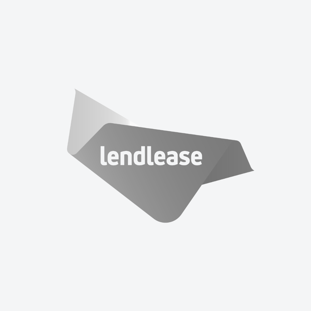 small black and white logo for Lendlease